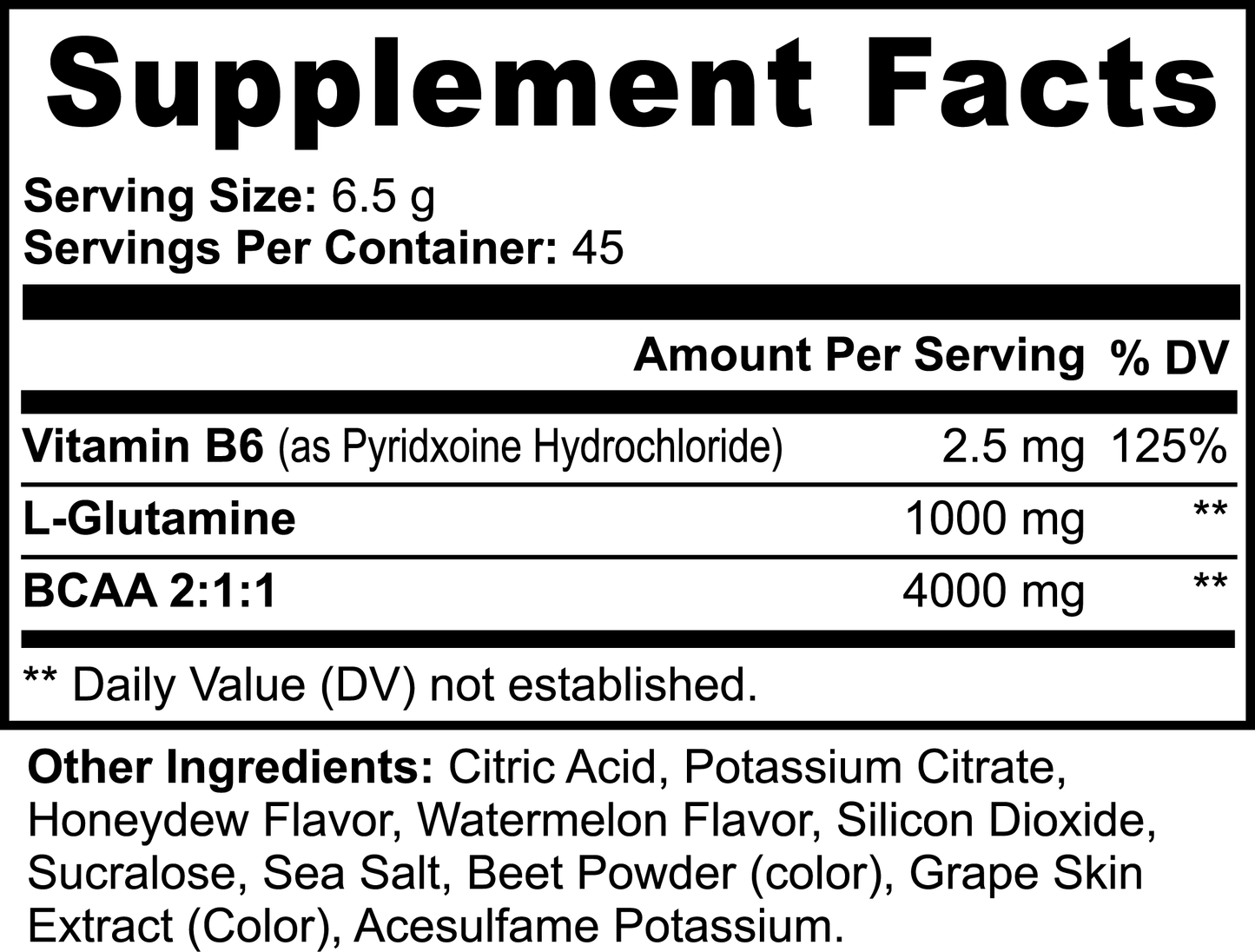 REBUILD XT POST WORKOUT BCAA