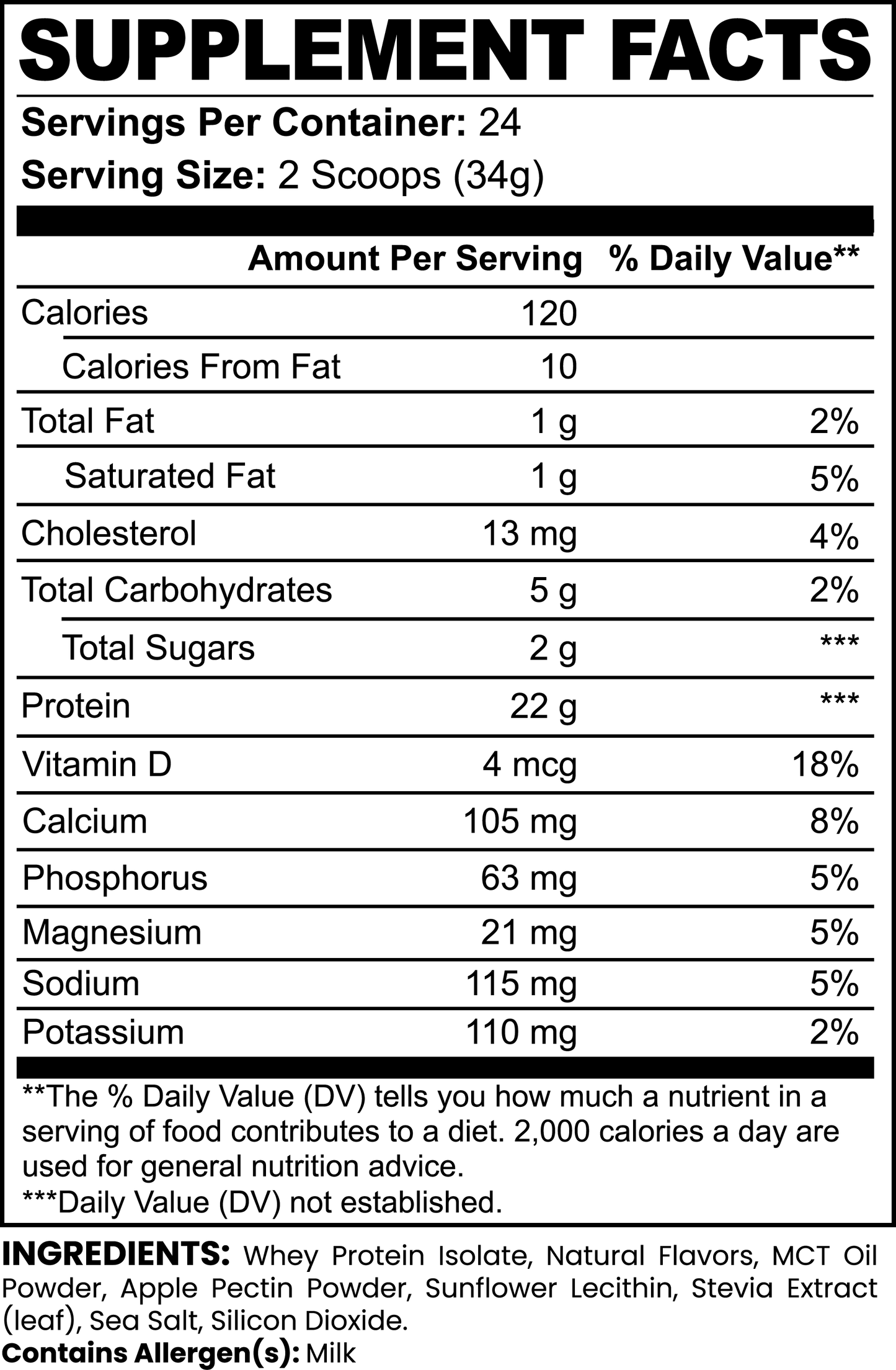 ELITE WHEY ISOLATE (Vanilla)